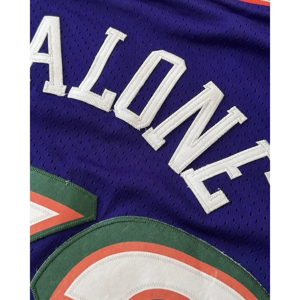 Karl Malone #32 Utah Jazz Hardwood Classics Adidas Jersey Men's Large L +2